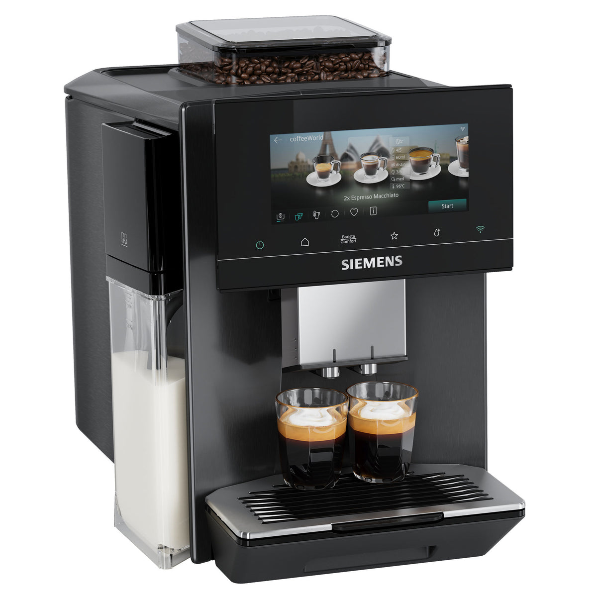 Siemens EQ900 plus fuldautomatisk espressomaskine i Dark Inox