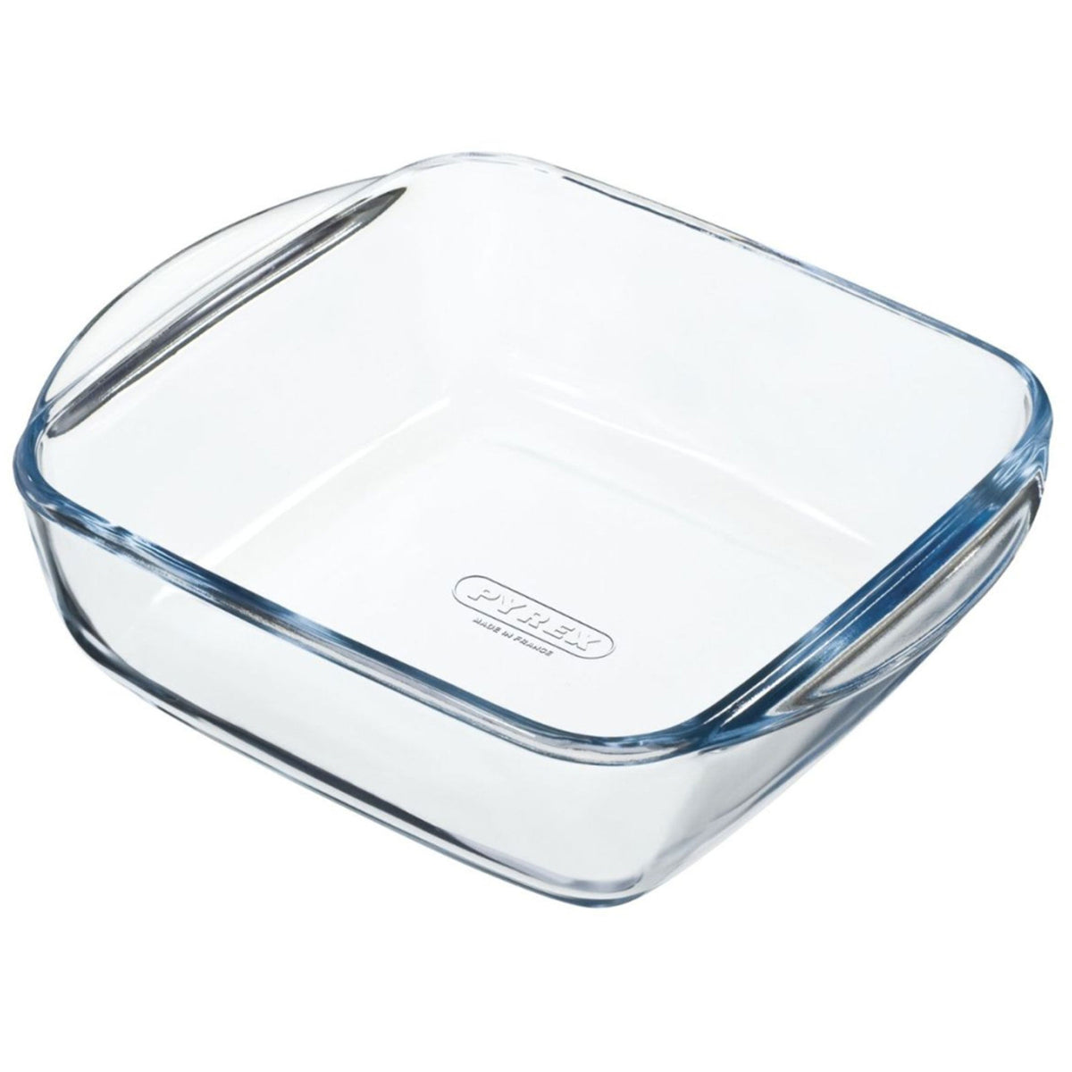 Firkantet Pyrex ovnfast form i glas, 20 x 7 cm
