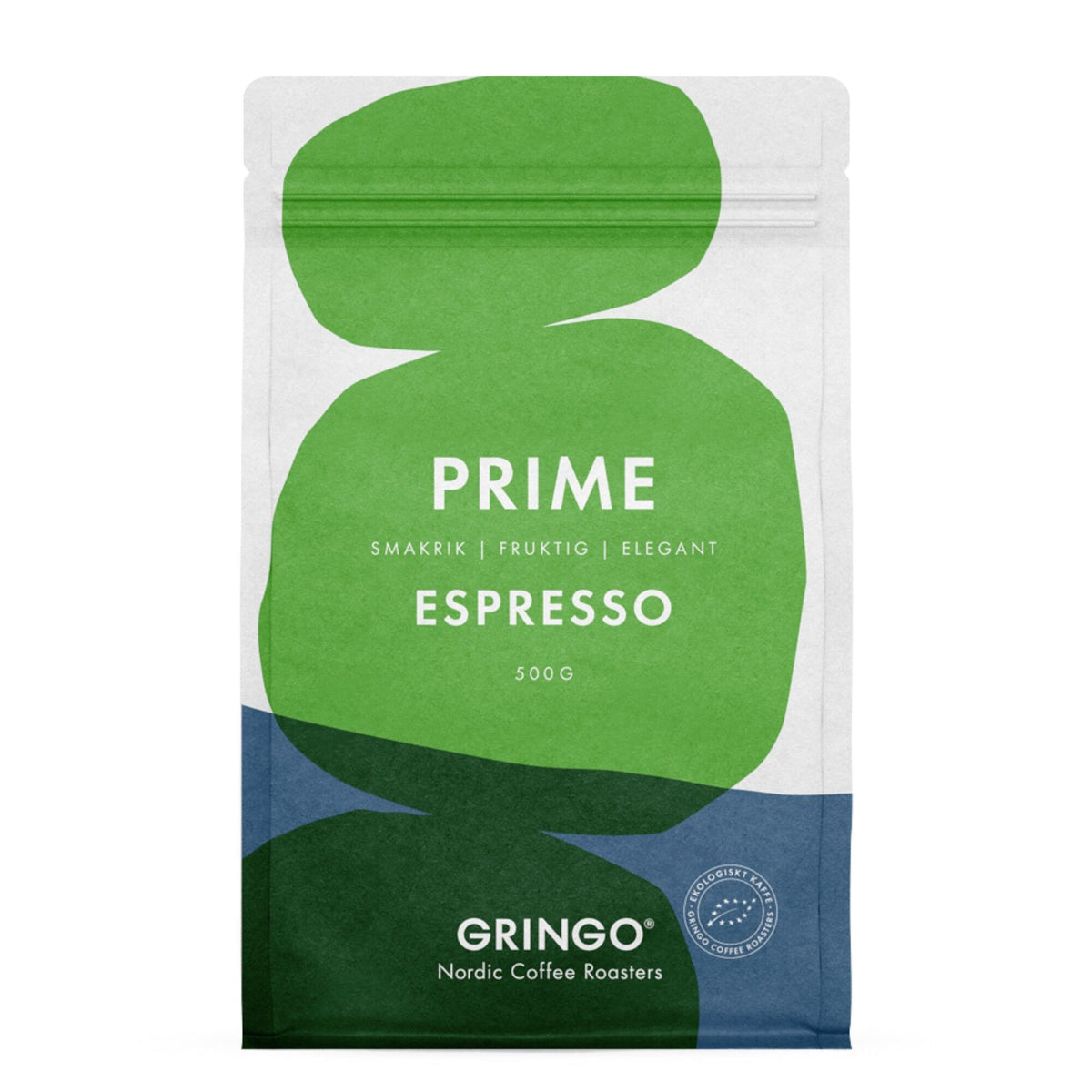 Gringo Prime Espresso økologiske kaffebønner, 500 g