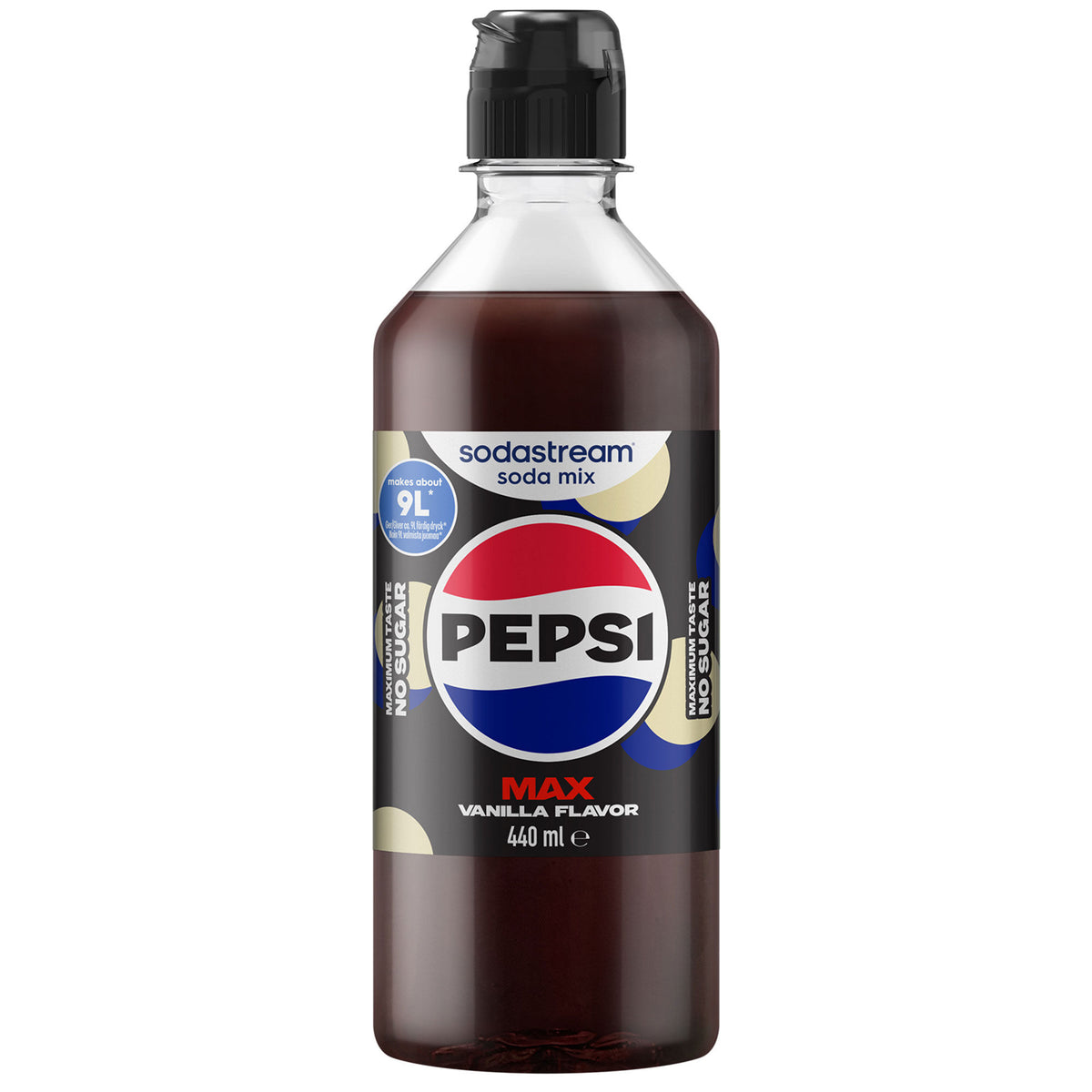 Sodastream Pepsi Max Vanilla smagskoncentrat, 440 ml