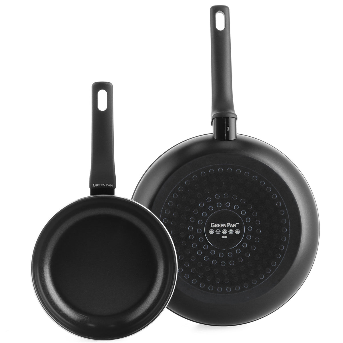 Sort Greenpan Essence stegepandesæt med pander på 20 og 28 cm