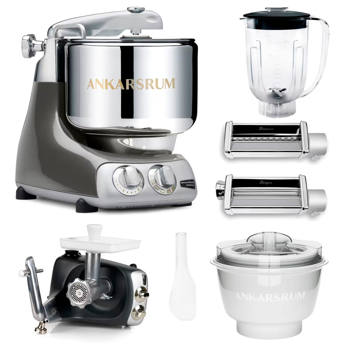 Ankarsrum Assistent Original køkkenmaskine i black chrome