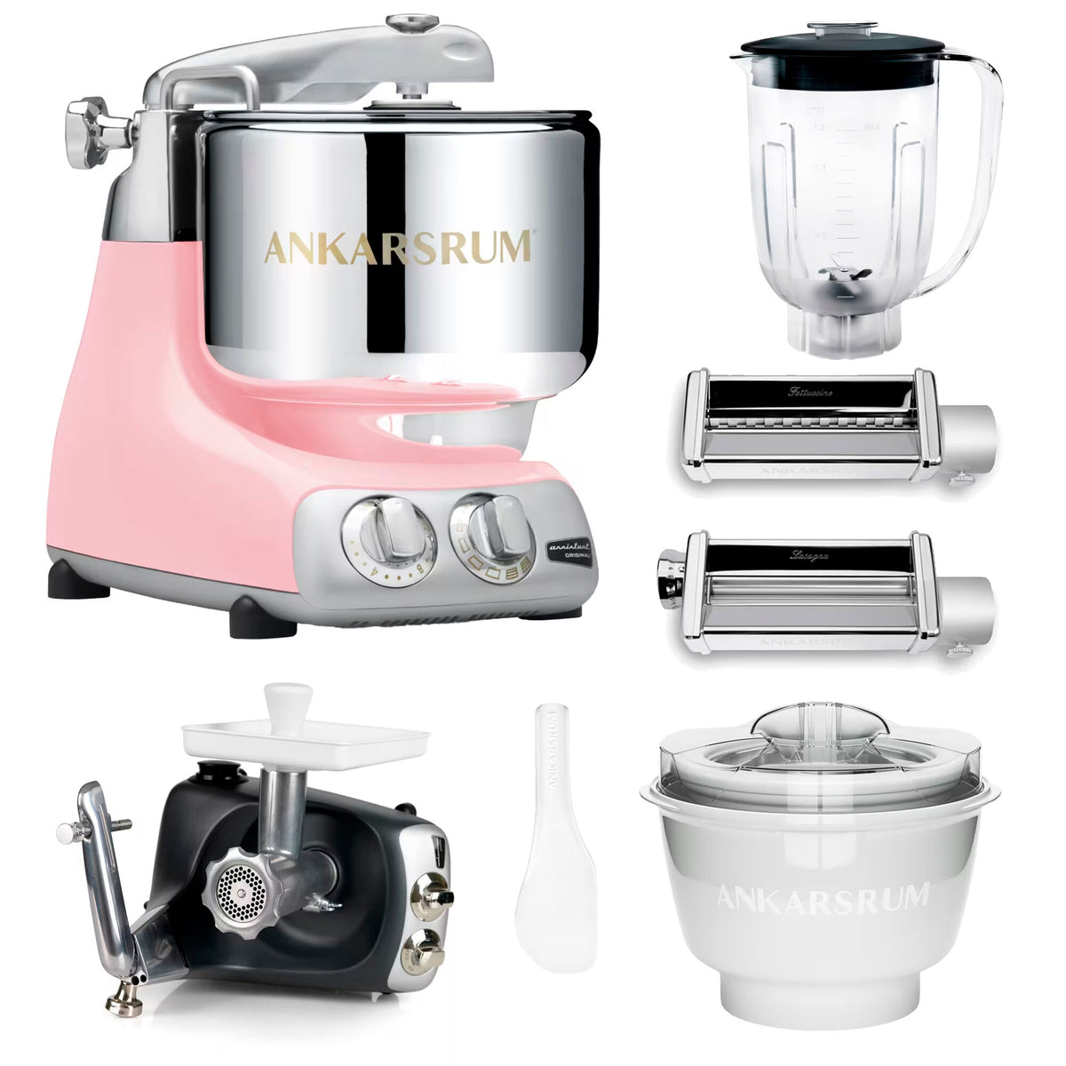 Ankarsrum Assistent Original køkkenmaskine i farven cloudy pink