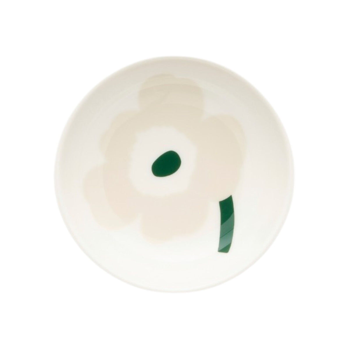 Marimekko Unikko skål på 9 cm i beige, hvid, sand og mørkegrøn
