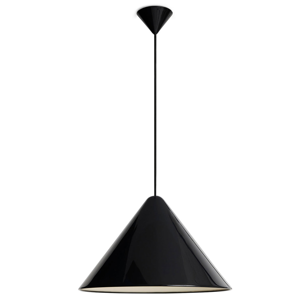 Hay Compass Pendant pendel i soft black med en diameter på 43 cm