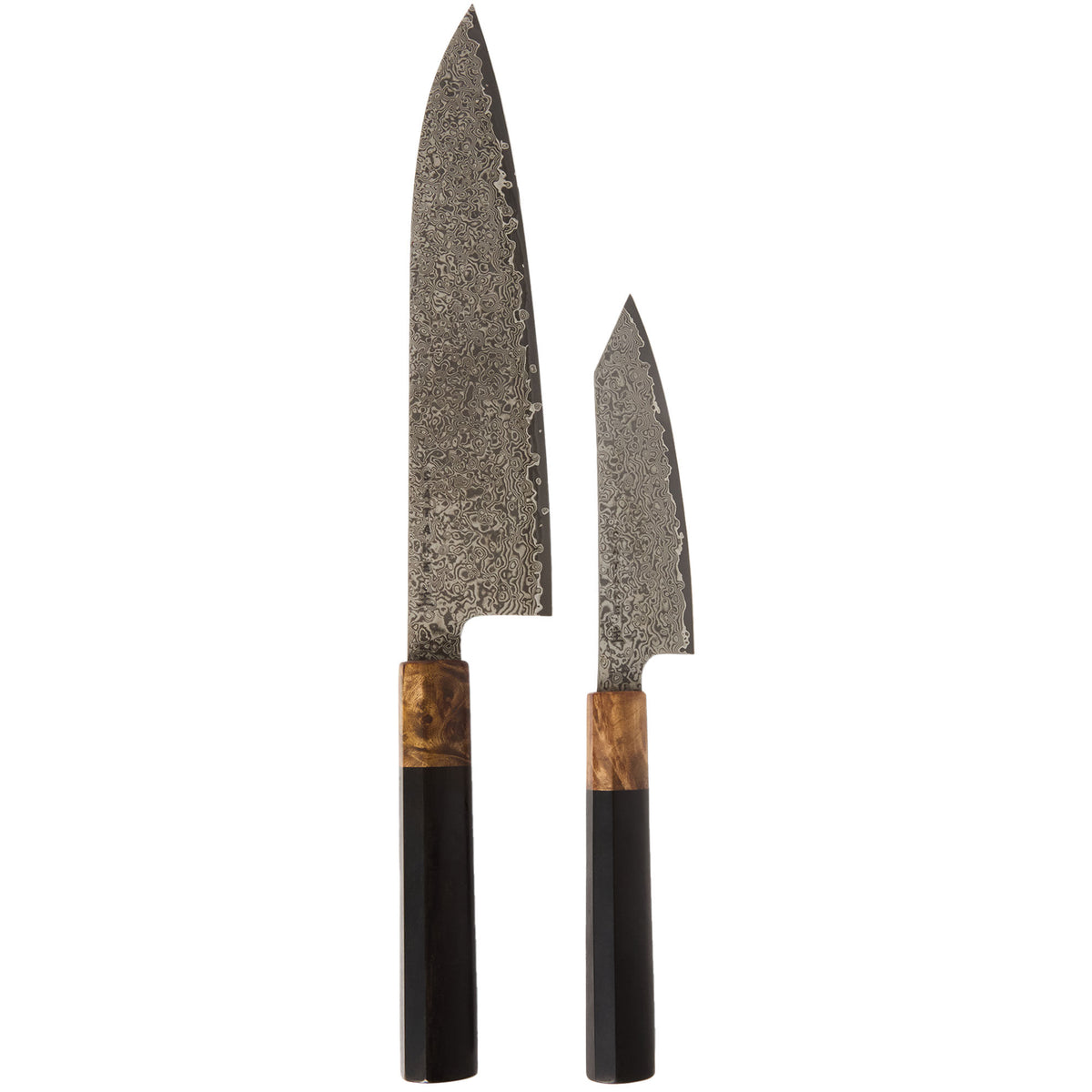 Satake OMO knivsæt med en kokkekniv på 21 cm og en Bunka Petty på 12 cm