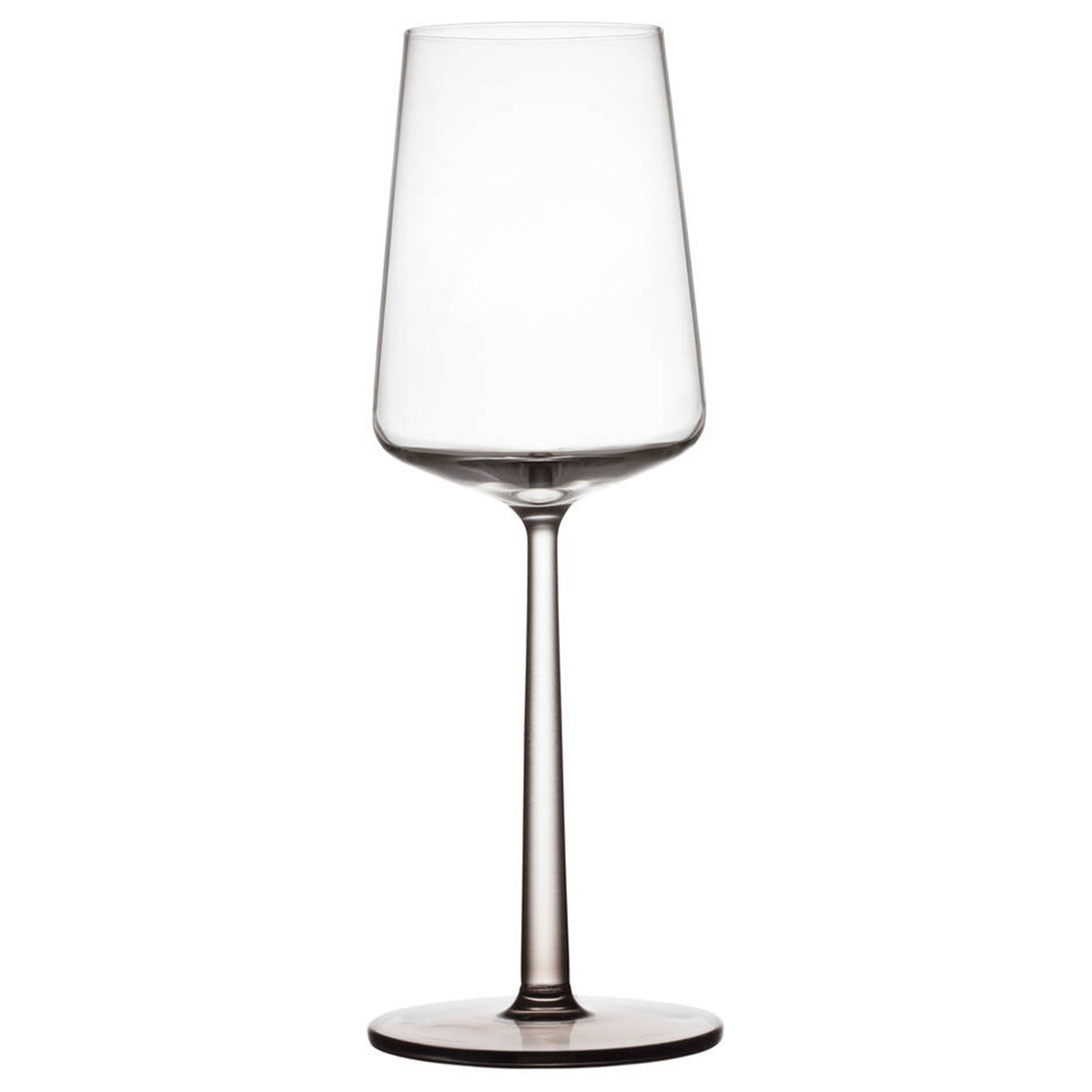 To Essence hvidvinsglas fra Iittala på 33 cl med klar overdel og linnedetalje på stilken