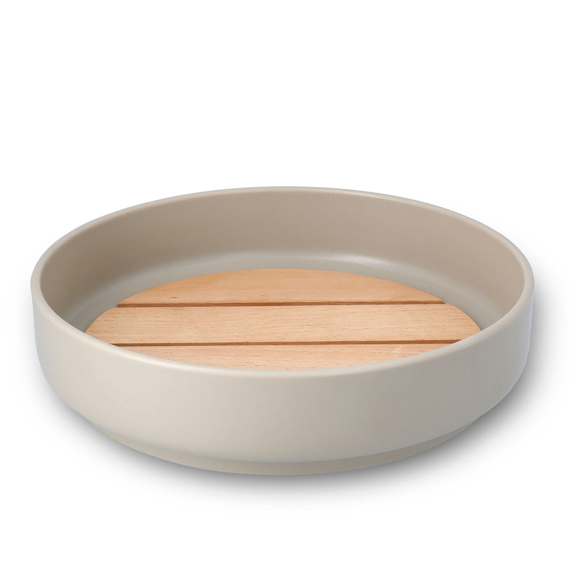 Sandfarvet Rosendahl Share brødkurv med diameter 24,5 cm
