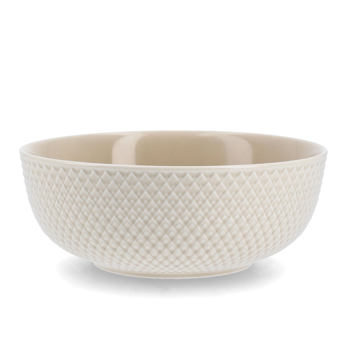 Beige Lyngby Porcelæn Rhombe Earth skål i nuancen Marble