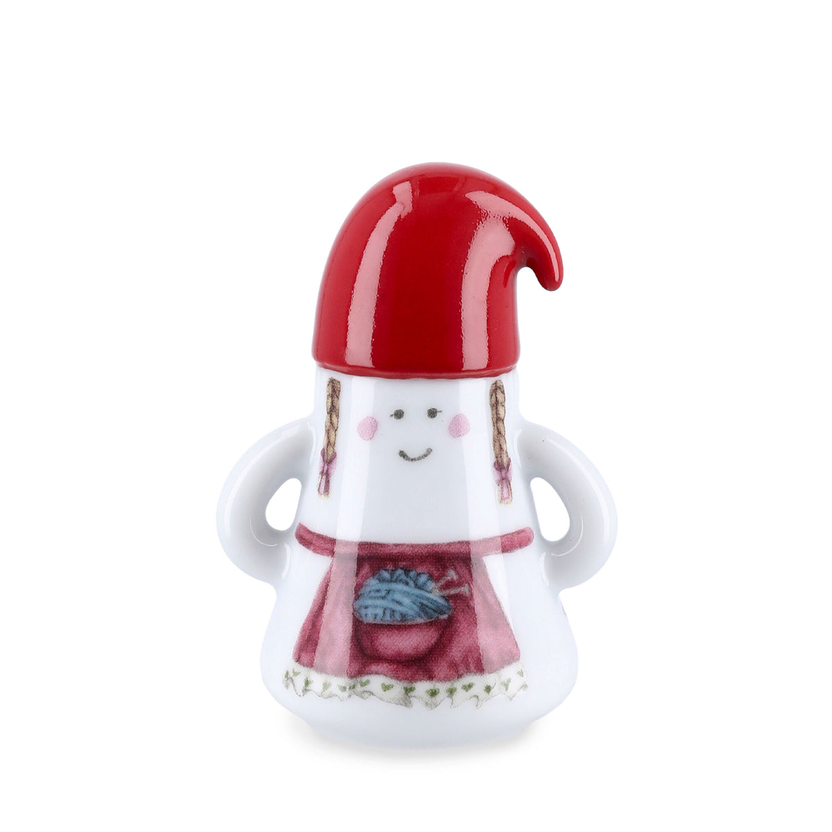 Kähler Hammershøi Christmas julekone, porcelænsfigur med ikoniske riller