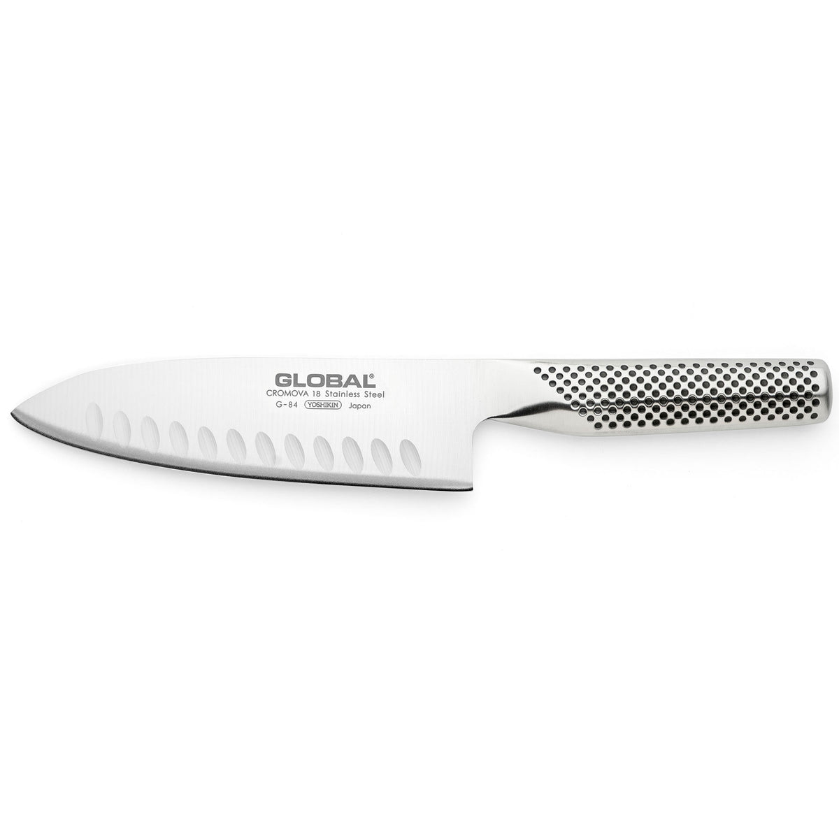 Global kokkekniv med 16 cm blad og oliveslebet æg