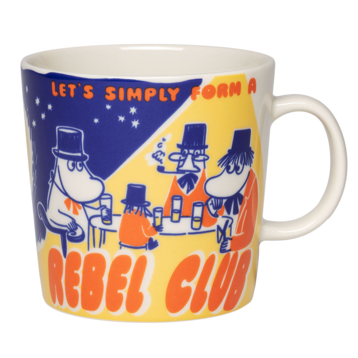 Moomin Arabia Rebel Club krus på 0,4 liter med motiv fra Mumidalen