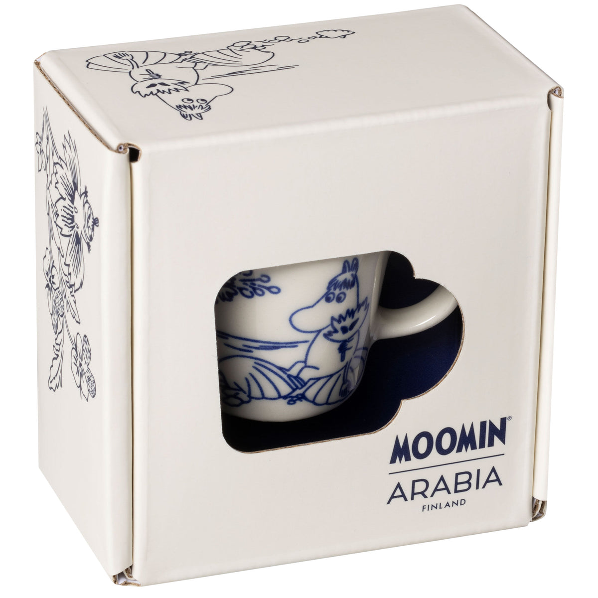 Moomin Arabia Haru minikrus med motiv af Snorkfrøken og Lille My
