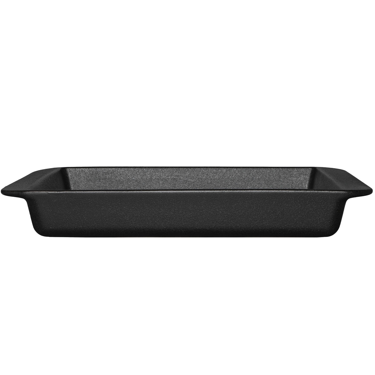 Sort rektangulær ovnform i stentøj fra Maku, 42,5 x 26,5 cm