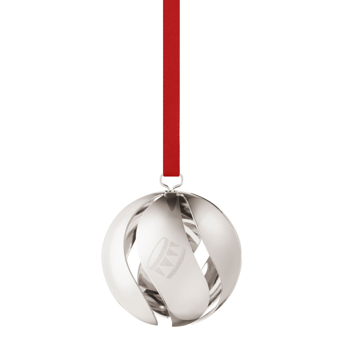 Georg Jensen Classic Christmas 2026 julekugle i palladium med gravering