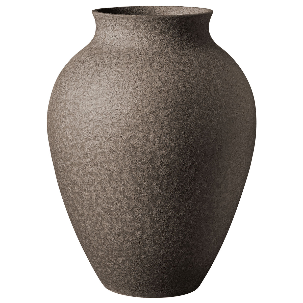 Knabstrup keramikvase 27 cm i farven bark