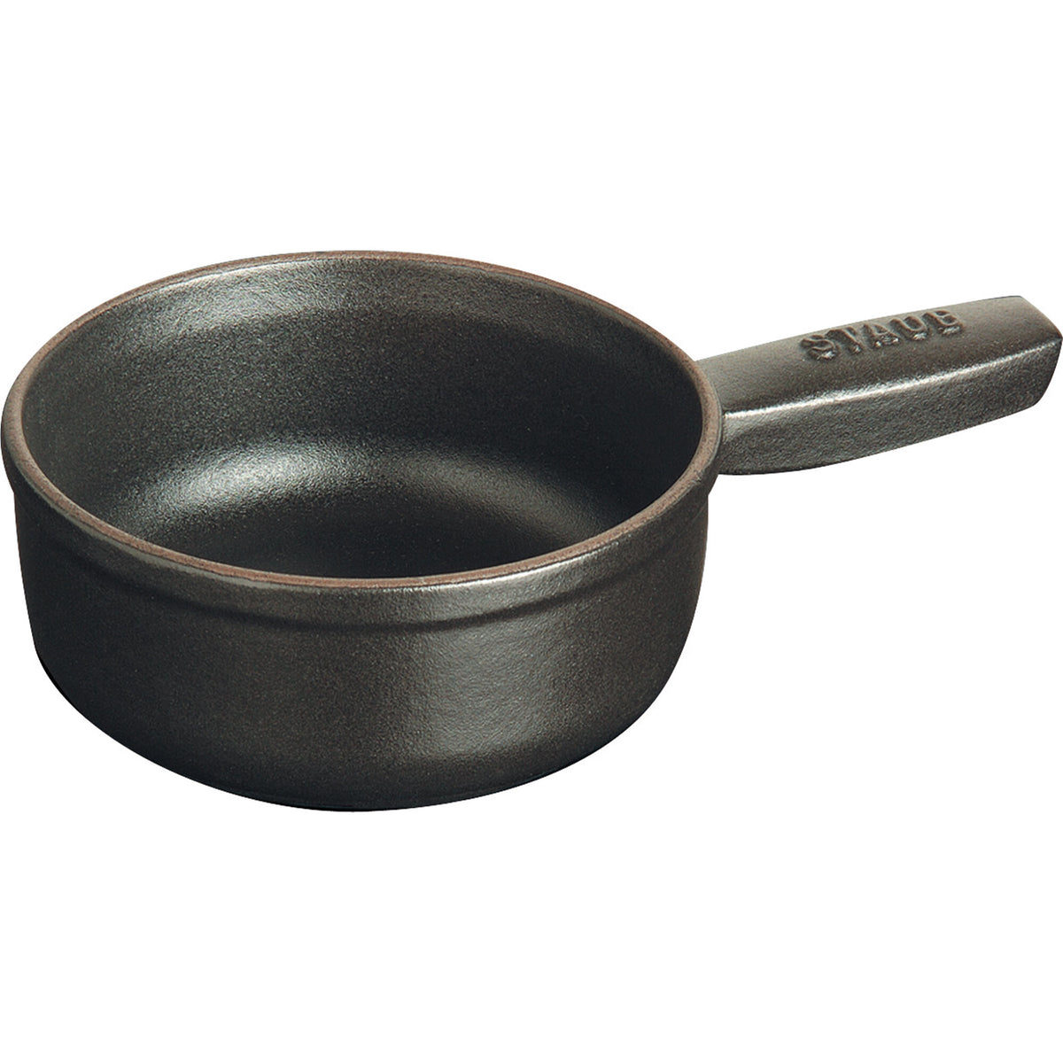 Sort Staub minifonduegryde i støbejern, 12 cm i diameter