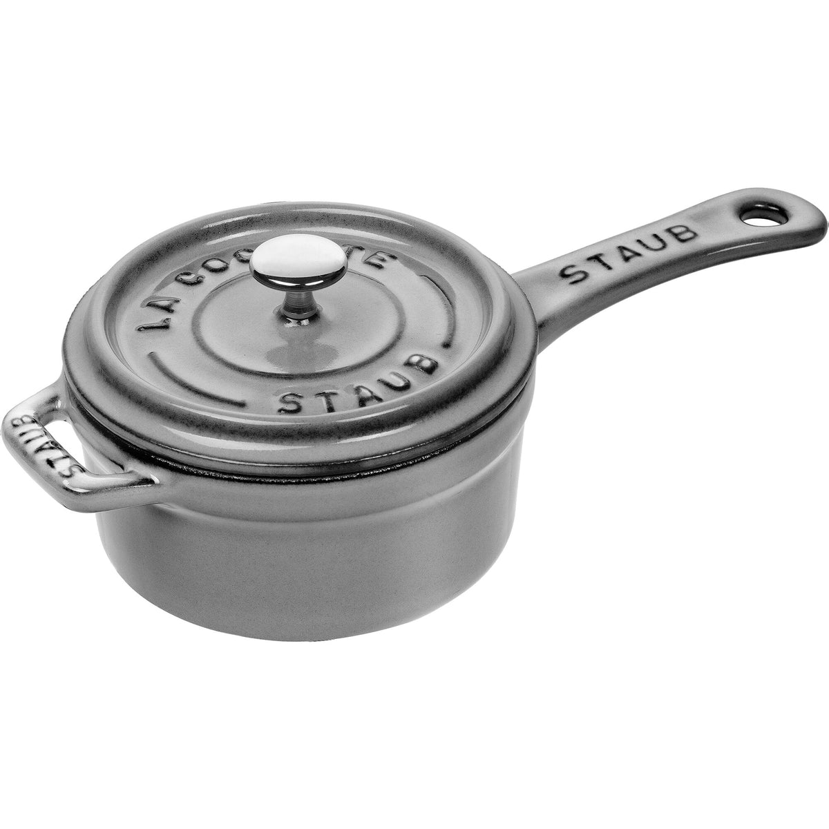 Staub minikasserolle i grafitgrå støbejern, 10 cm