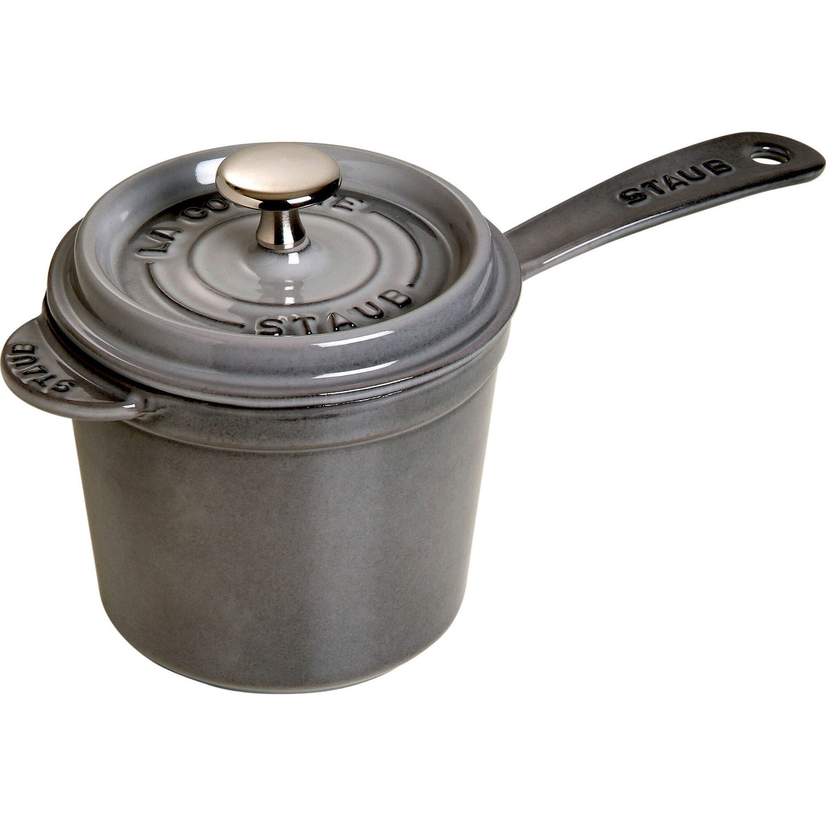 Staub kasserolle i grafitgrå støbejern, 18 cm og 2,8 liter