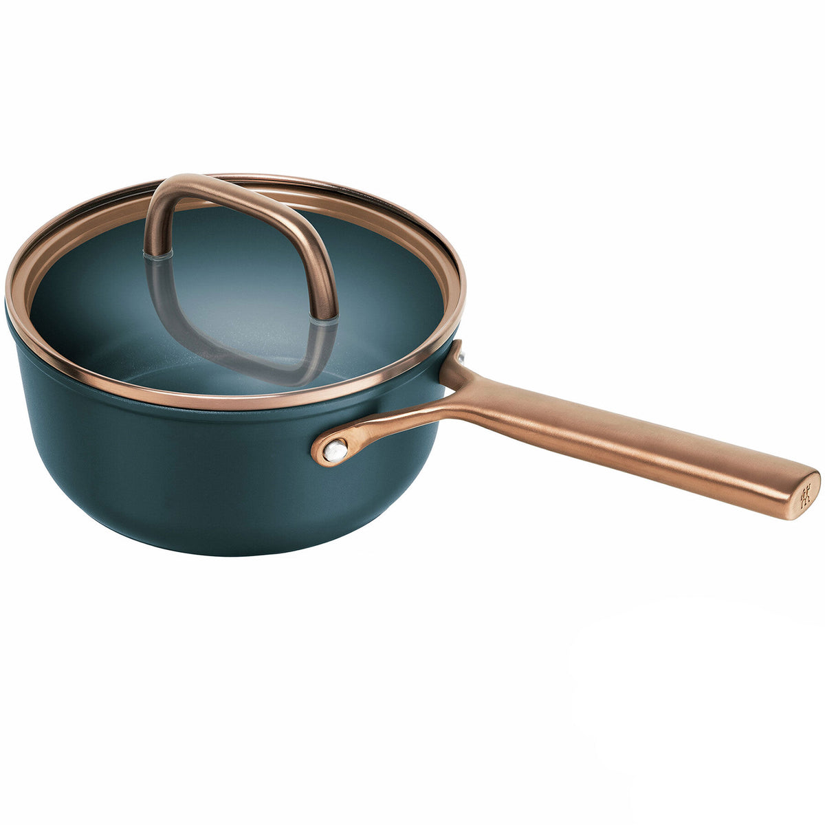 Zwilling Milano gryde i dybblå med glaslåg, 18 cm