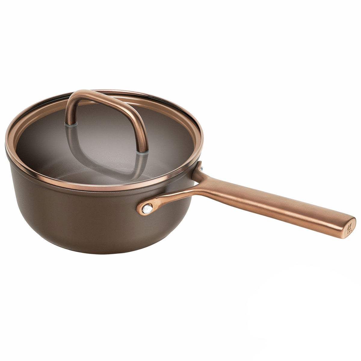 Brun Zwilling Milano gryde på 18 cm med glaslåg