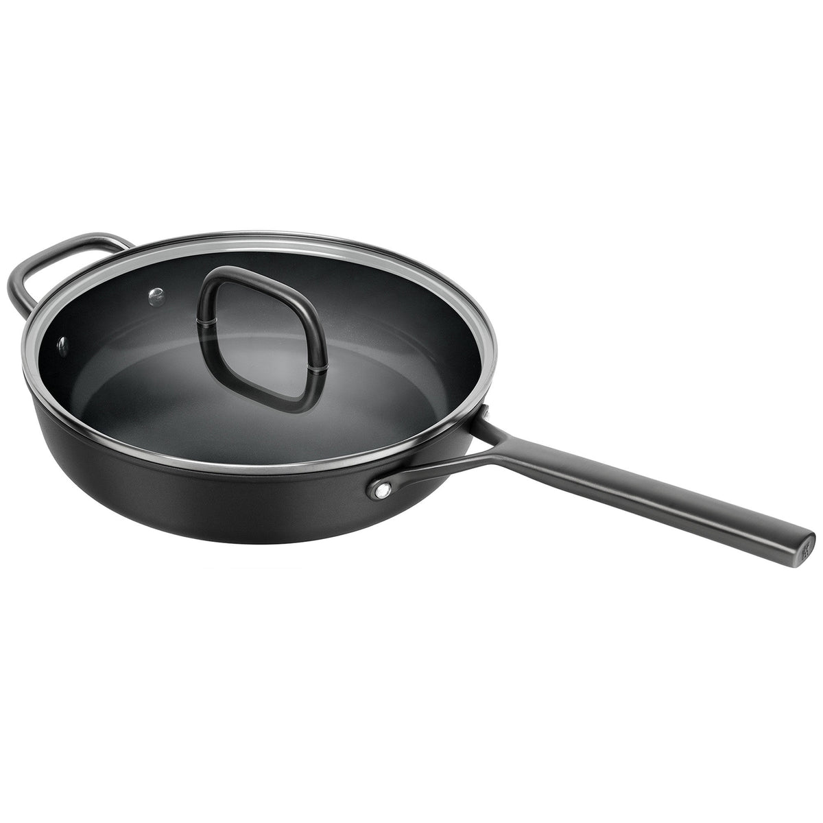 Zwilling Milano sort traktørpande med glaslåg, 28 cm