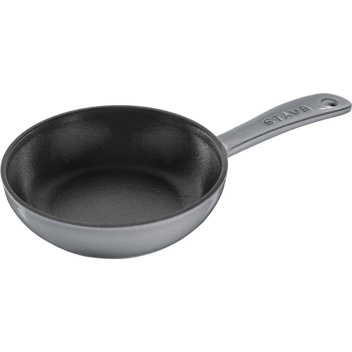 Staub grå støbejernspande på 16 cm