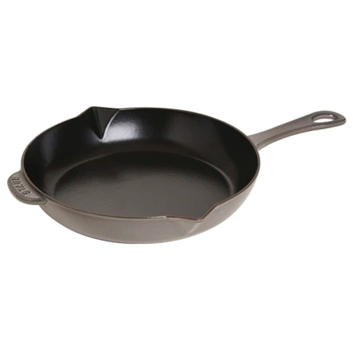 Staub stegepande i støbejern, 26 cm, med grafitgrå emalje