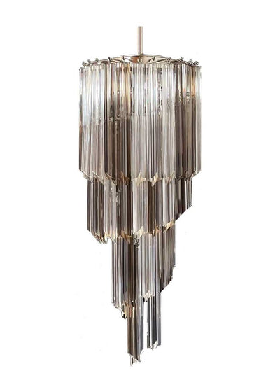 Se tilbud på Murano lysekrone - Spiral - 54 prismer - Røgfarvet/Klar Krom blank. Billigt udsalg! Køb online nu. Hurtig levering: 1-2 hverdage. Varenummer: CHEVIN-69731. Spar op til 54%.