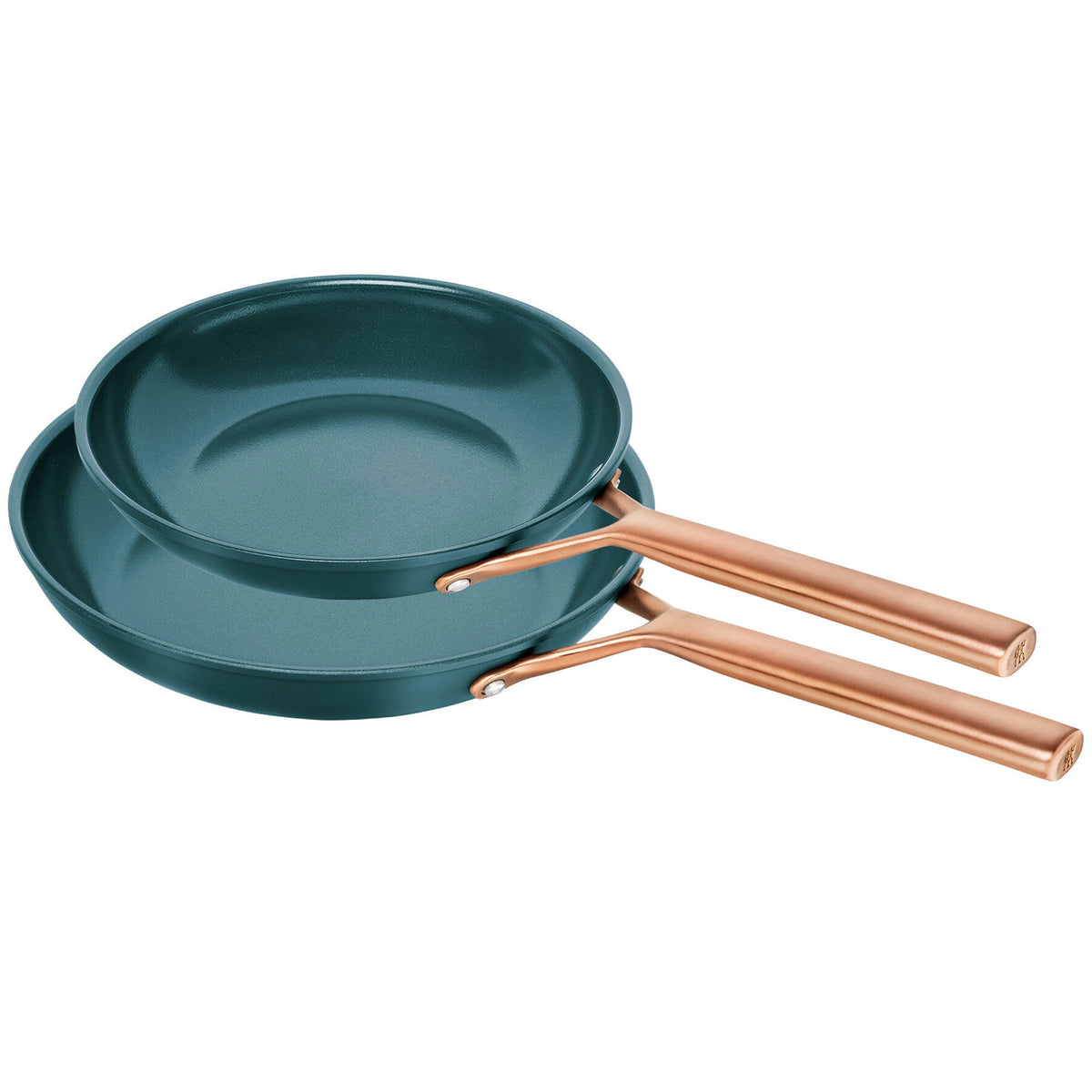 Zwilling Milano stegepandesæt med to dybblå stegepander på 24 og 28 cm