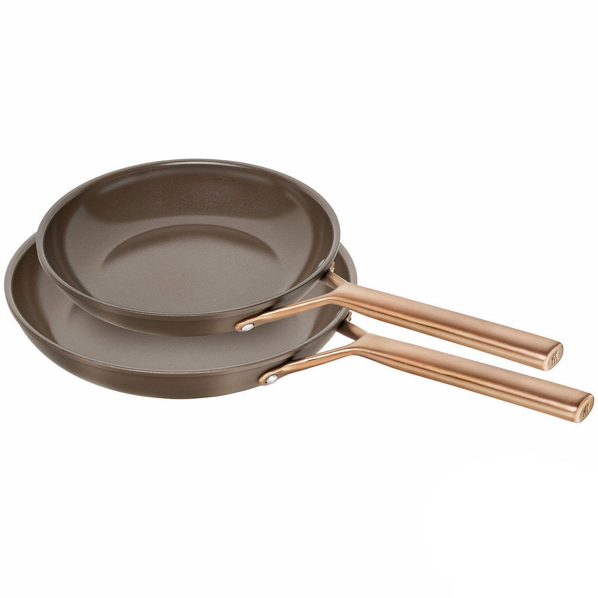 Zwilling Milano stegepandesæt i brun med to pander på 24 og 28 cm