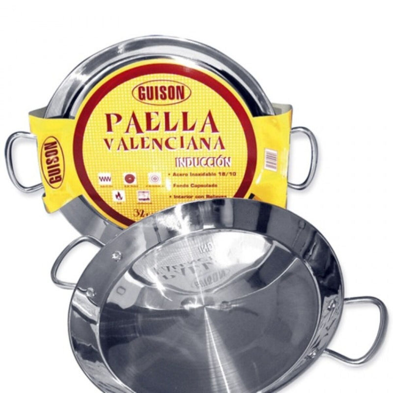 Paella-Pande Guison 74046 Rustfrit stål 3 L 10 Dele 46 cm