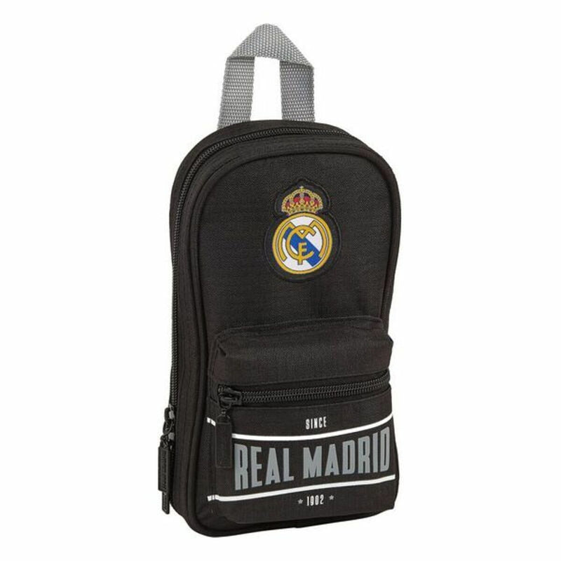 Penalhus rygsæk Real Madrid C.F. Sort 12 x 23 x 5 cm