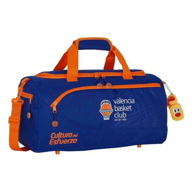 Sportstaske Valencia Basket Blå Orange 50 x 25 x 25 cm