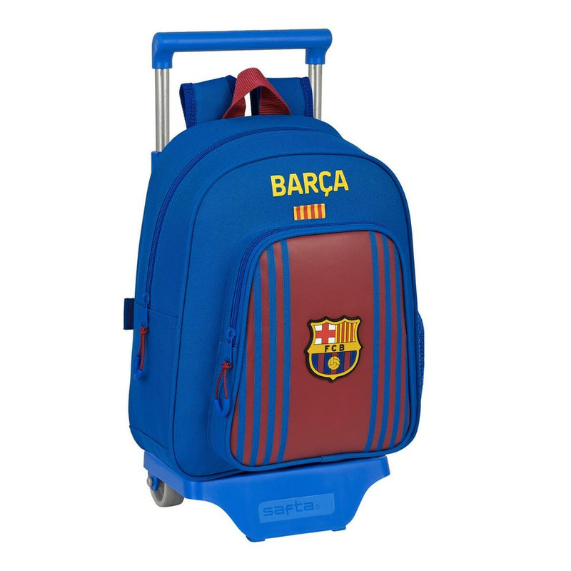 Skolerygsæk med Hjul F.C. Barcelona 27 x 10 x 67 cm