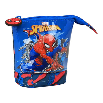 Penalhus Kop Spider-Man Great power Blå Rød 8 x 19 x 6 cm