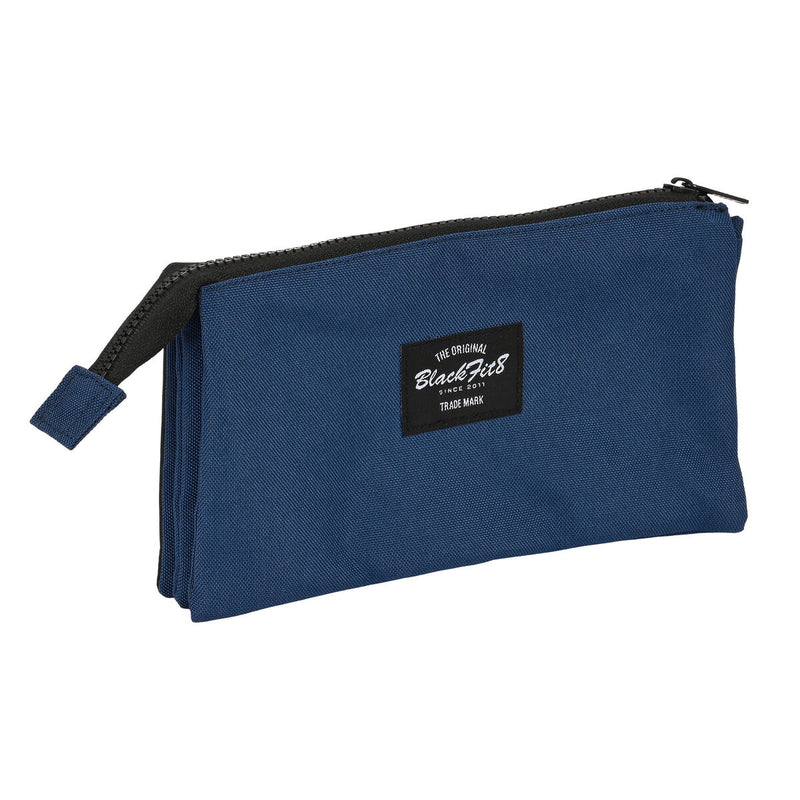 Penalhus / bæretaske BlackFit8 Urban Sort Marineblå 22 x 12 x 3 cm