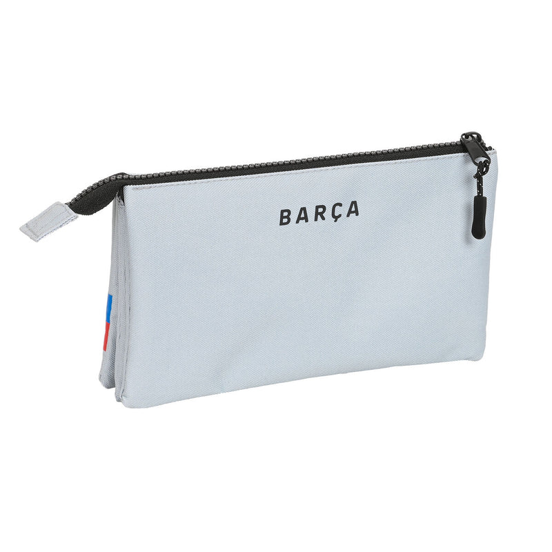 Tredobbelt bæretaske F.C. Barcelona Grå (22 x 12 x 3 cm)