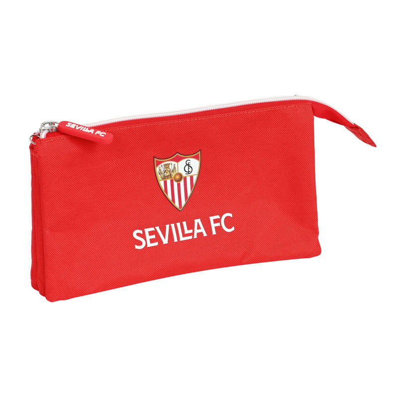 Tredobbelt bæretaske Sevilla Fútbol Club Rød (22 x 12 x 3 cm)