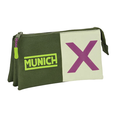 Penalhus / bæretaske Munich Bright khaki Grøn 22 x 12 x 3 cm