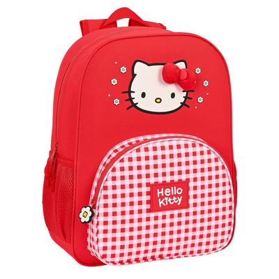 Skoletaske Hello Kitty Spring Rød 33 x 42 x 14 cm