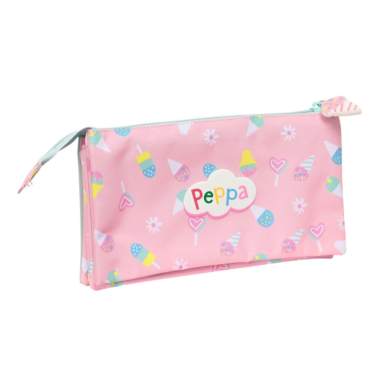 Penalhus Penalhus Peppa Pig Ice cream Pink Mint 22 x 12 x 3 cm