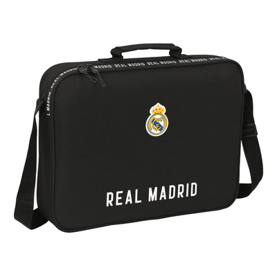 Skoletaske Real Madrid C.F. Corporativa Sort 38 x 28 x 6 cm