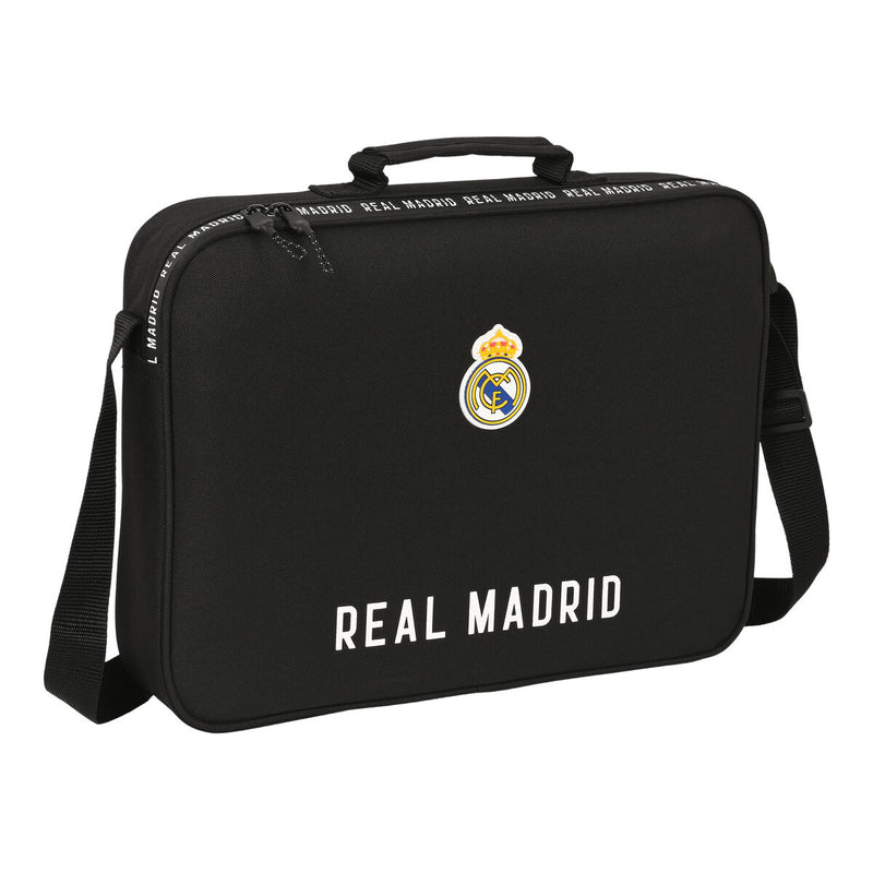 Skoletaske Real Madrid C.F. Corporativa Sort 38 x 28 x 6 cm