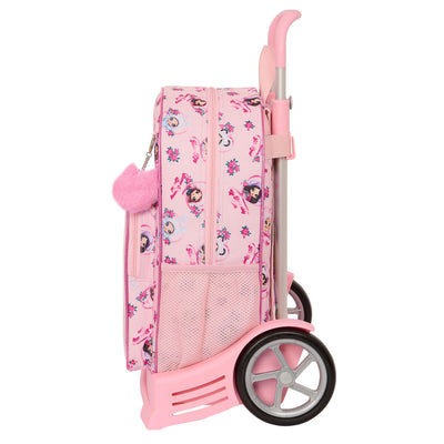 Skolerygsæk med Hjul Na!Na!Na! Surprise Fabulous Pink 33 x 42 x 14 cm