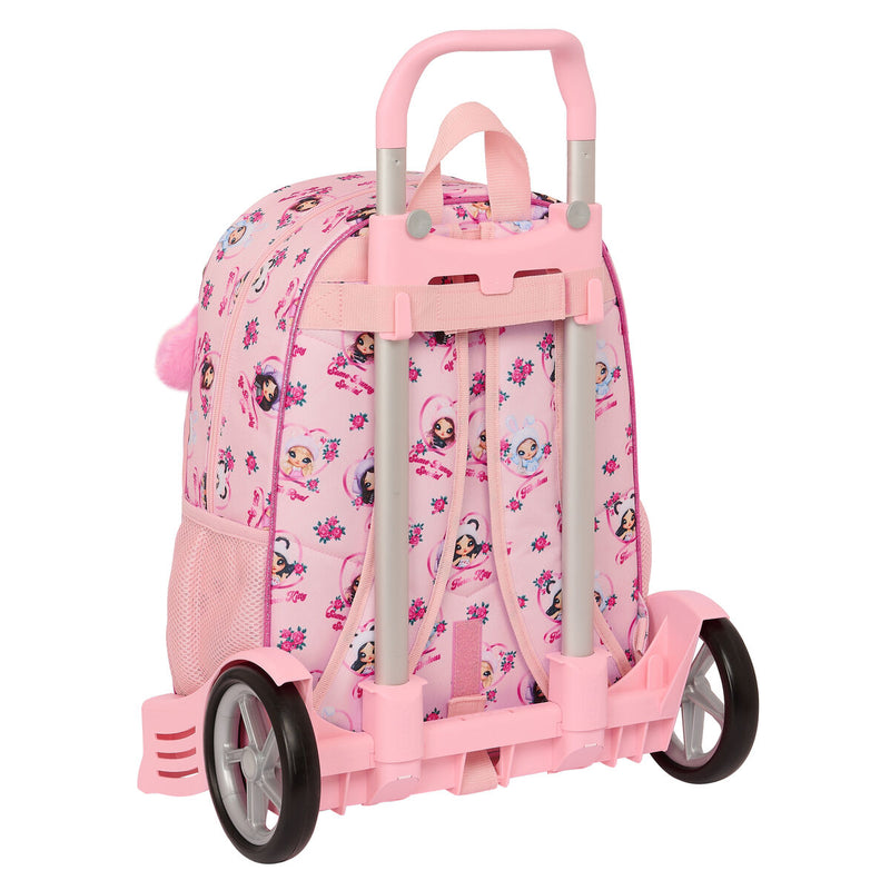 Skolerygsæk med Hjul Na!Na!Na! Surprise Fabulous Pink 33 x 42 x 14 cm