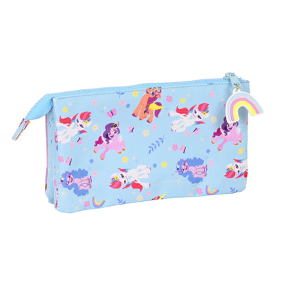 Tredobbelt bæretaske My Little Pony Wild & free Blå Pink 22 x 12 x 3 cm