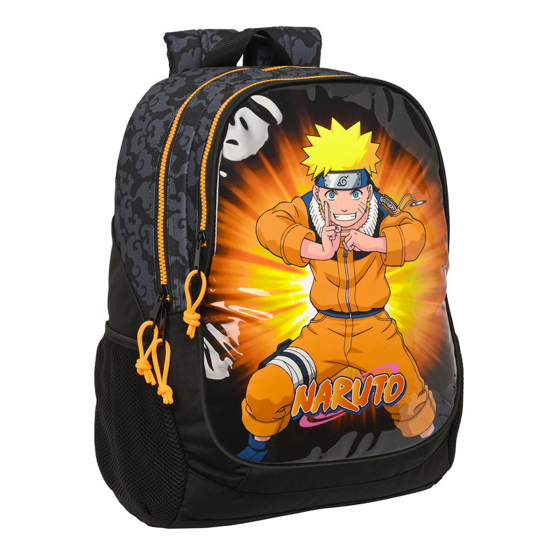 Skoletaske Naruto Sort Orange 32 x 44 x 16 cm
