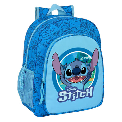 Skoletaske Stitch Blå 32 X 38 X 12 cm