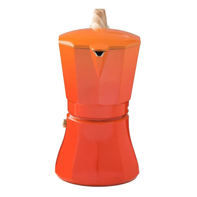 Italiensk espresso kaffebrygger Oroley Petra 6 Kopper Orange Aluminium